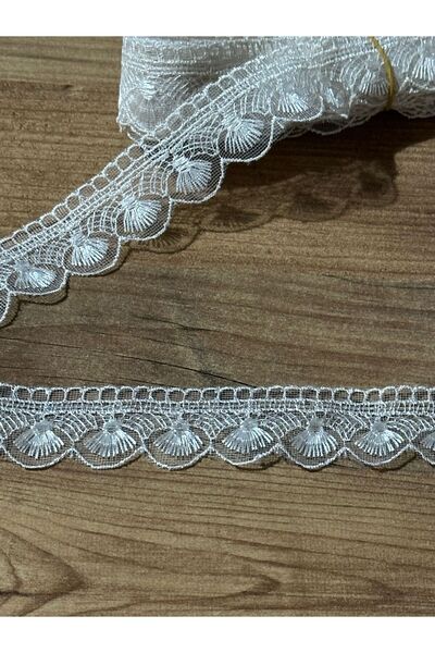 efem gipür Single Vacuum Cleaner Pattern Tulle Tape 8.5 Mt Cappuccino French Lace Table Cloth Towel Edge, Table Cloth