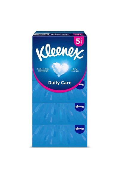 Kleenex Daily Care Facial Tissue 2ply 5 x 190 Sheets