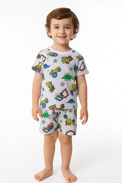 Palal Children's Short Sleeve Shorts Set Kids