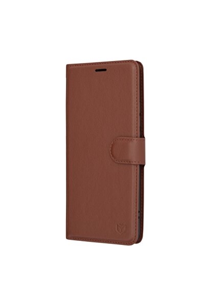 SKYDDAR INNOVATION Θήκη για Oppo Reno10 / Reno10 Pro, Δερμάτινη θήκη τύπου βιβλίου, Εσωτερικό πορτοφόλι, σετ αυτοκόλλητων, Καφέ