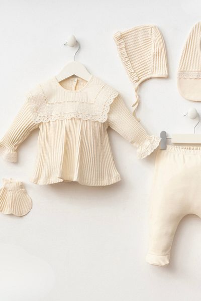 minuma Baby Girl Elitabeth 5-Piece Bodysuit Set 1/3 Month