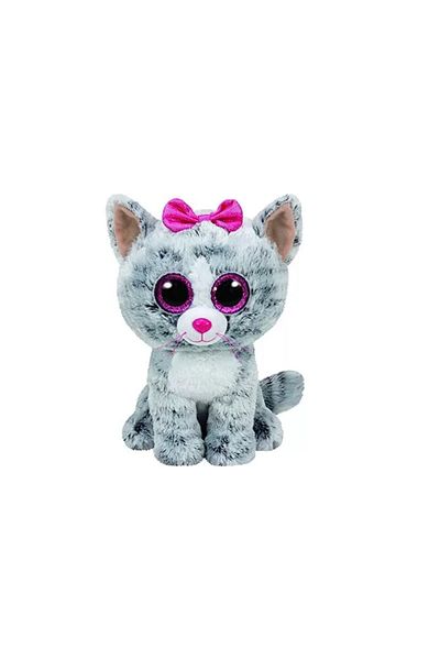 TY PLUSH TY 24CM BOOS KIKI GREY CAT