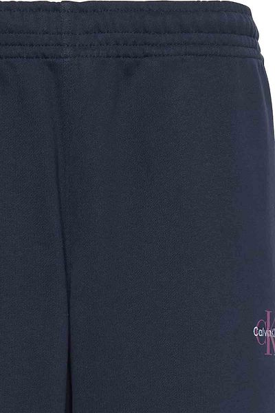 Calvin Klein Dámské tepláky Monologo Rench Terry Jogger - Navy Blue