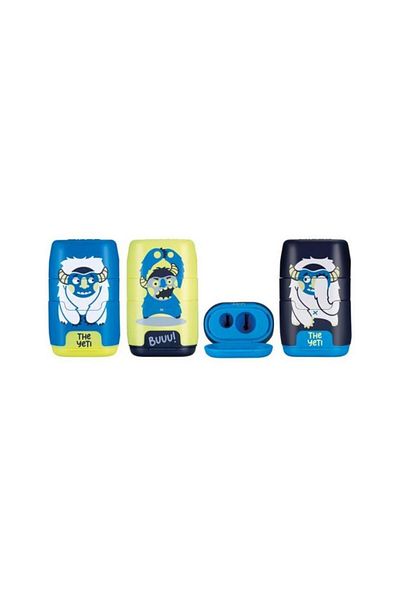 Milan Pencil Sharpener with Eraser, Yeti Model