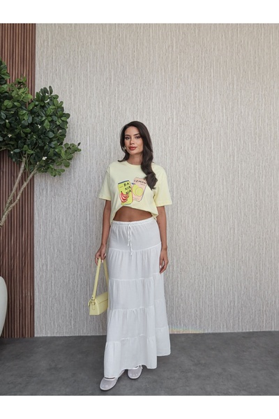 ESRAHELVACI Muslin Layered Long Skirt