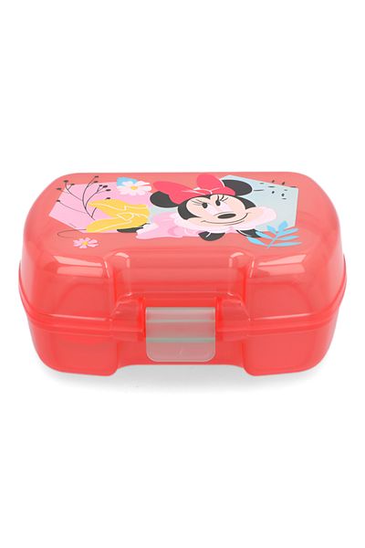Stor Minnie Mouse Themed Premium BPA-Free Rectangular Plastic Sandwich Box Red