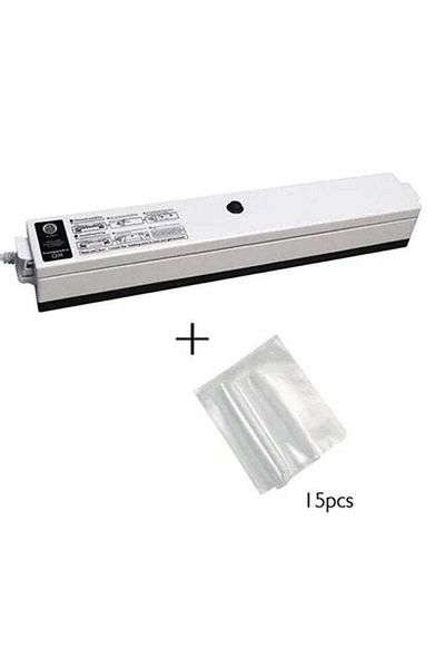 COOYA Food Vacuum Sealer, Portable Vacuum Automatic Sealer Machine, Moist Food (Black）with15 Piece Pouch