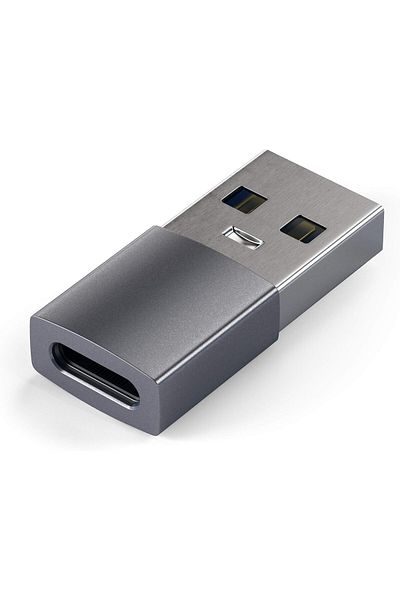 Satechi محول من النوع A إلى النوع C - من USB-A ذكر إلى USB-C أنثى - متوافق مع أجهزة iMac وMacB