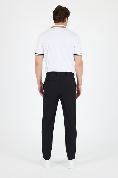 Rodi Spor Ve Günlük Rahat Cool Siyah Esnek Kumaş Erkek Jogger Pantolon Eşofman Altı 3670