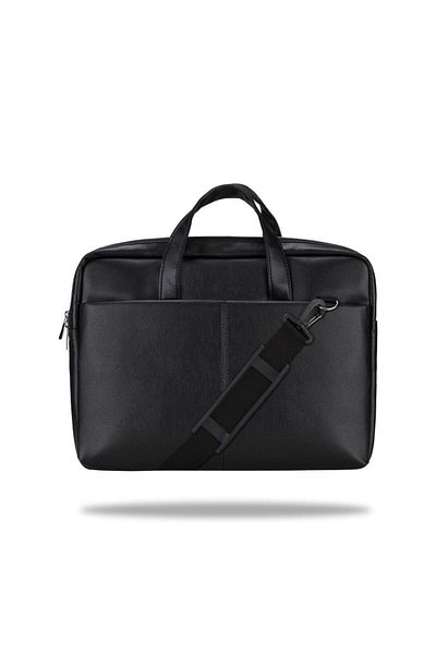 Classone Vip Sd150 15.6 Faux Leather Laptop Bag - Black