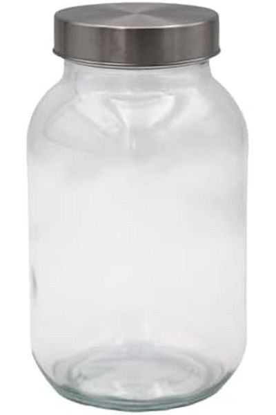 Ideal Pack Plastic Jar with Aluminium Lid | Food-Grade Storage Container for Spices, Dry Fruits, Can