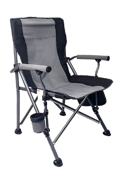 rexa Outdoor Portable Folding Chair – Heavy-Duty Steel Frame, 600D Oxford Fabric, Mesh Cup Holder