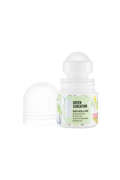 Biobazam Deodorant Based On Sodium Bicarbonate, For Women, Green Tea, Deo Travel, Biobaza, 20 ml