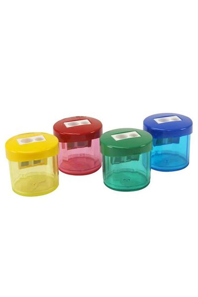 Ark Double Plastic Sharpeners With Container