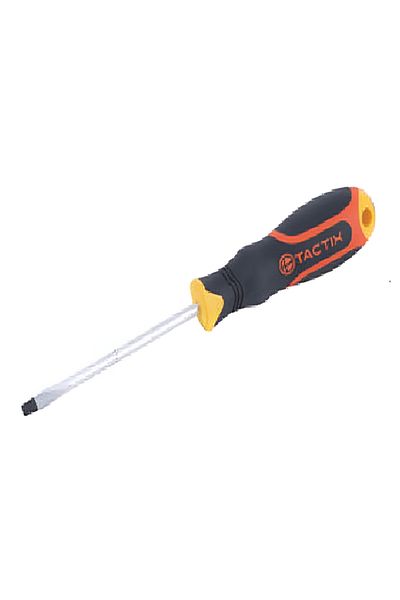 Tactix Magnetic Tip Non-Slip Flat Screwdriver