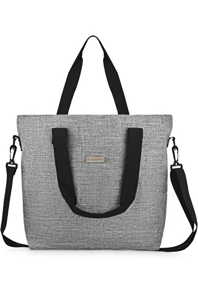 zagatto Functional Women's Shopper Bag, Grey, Detachable Strap, 43x34x17 cm, ...