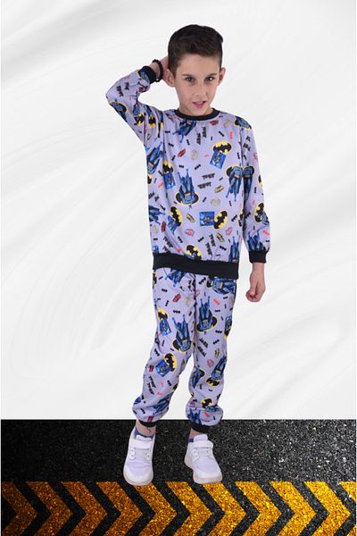 Fox Moda Cartoon Printed Boys Tracksuit Set