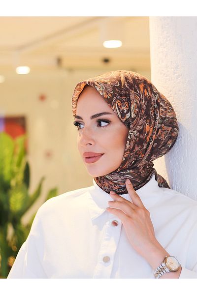 efdal şal eşarp Eșarfă din bumbac importat cu model Flora