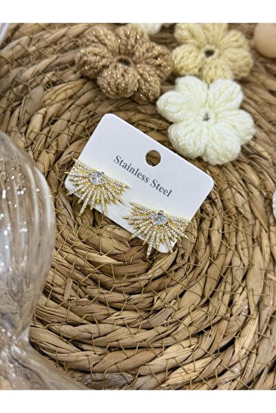 MODA TT Taşlı Gold küpe