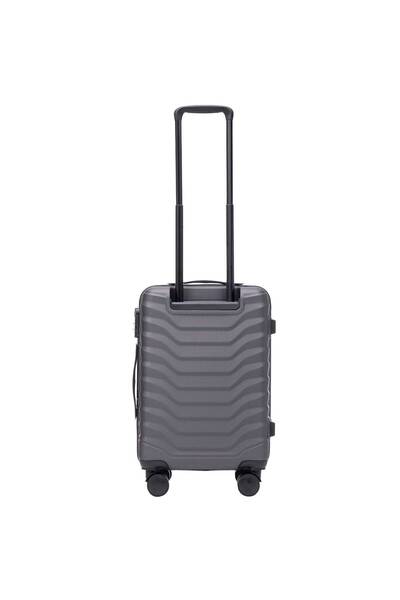 wings Valiză de cabină Peafowl - Carcasă rigidă, 4 roți, 38L Gri închis