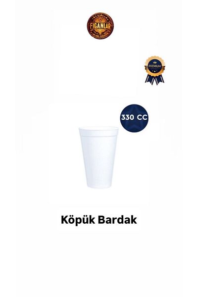 figanlar ambalaj Large Size Foam Cup 12 oz 330Cc 1000 Pieces (1 Box)