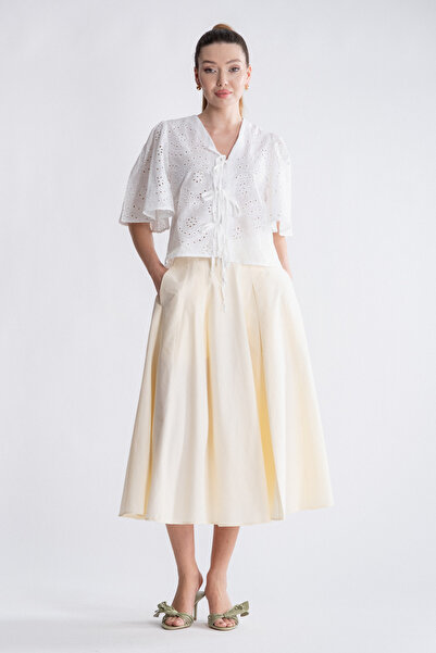 SEPANU COLLECTION Kadın Midi Pileli Etek