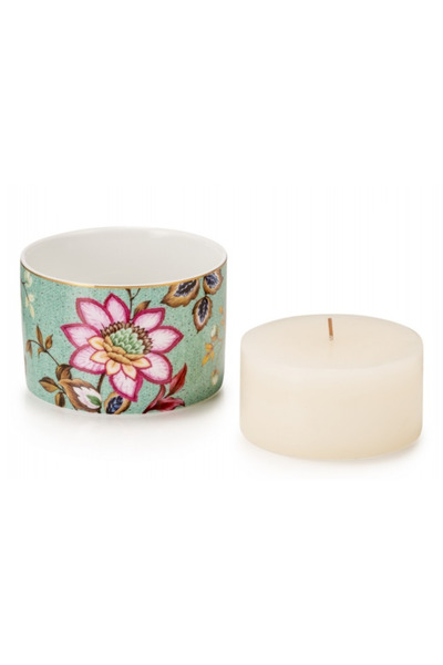 LAMART Lumânare Fleur recipient din porțelan 10 x 6 cm