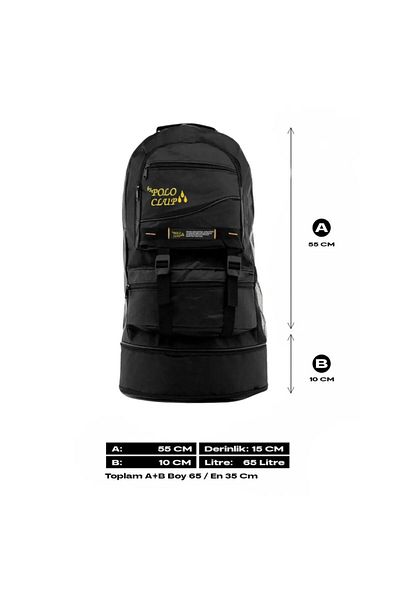 RKY SERENITY By Polo Clup 65 Liter Volume Bellows Mountaineer Camping Travel Backpack