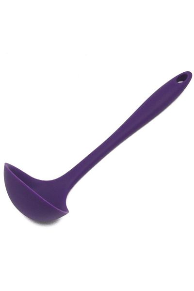 Chef Craft Premium Dishwasher Safe Silicone Cooking Ladle Purple 11.25inch