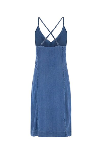 Guess Rochie Midi maro pentru damă cu decolteu în V W3gk0dd4zl1lull
