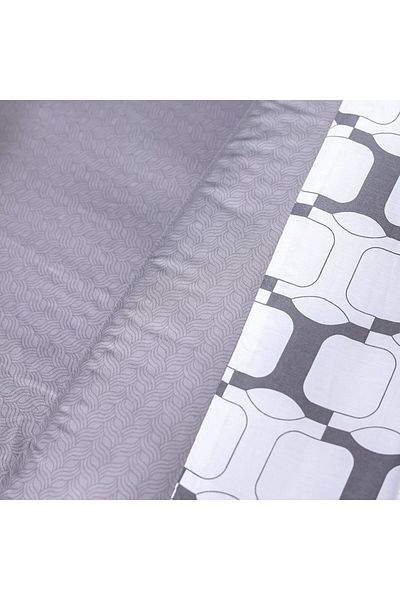 Danube Home Bliss 6 Piece Super King Comforter Set 260X260 Cm Dk. Grey | Cotton /Viscos-180 Thread Count