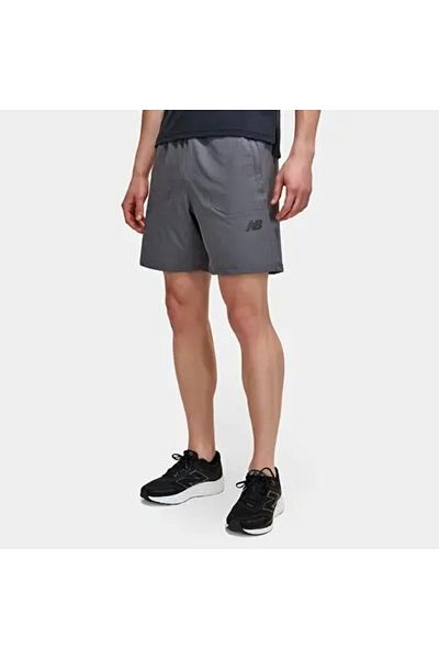 New Balance Anthracite Men's Shorts Anthracite Men's Sportswear -Mns1446-Ant