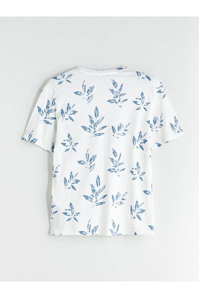 LC Waikiki Lcwaikiki Classic Crew Neck Printed Combed Cotton Mens T-Shirt