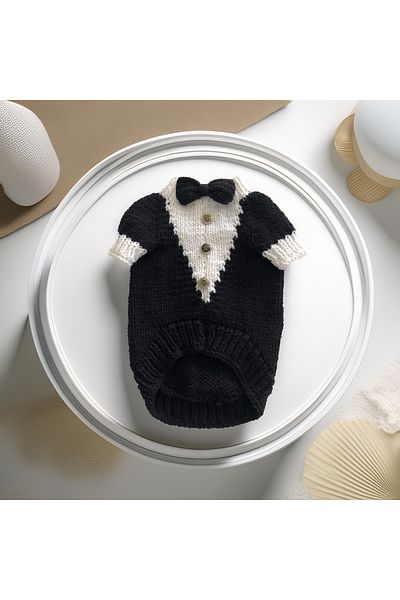 Lady Fify Tuxedo Sweater for Cat and Dog