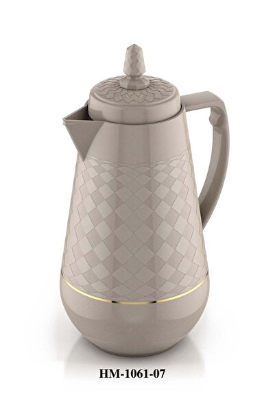 HOME MASTER طقم ترمس شاي ذهبي سعة 1 لتر من هوم ماستر