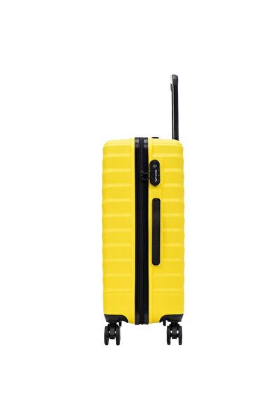 wings Troler de cabină PEAFOWL 38L galben, din ABS, cu încuietoare și roți