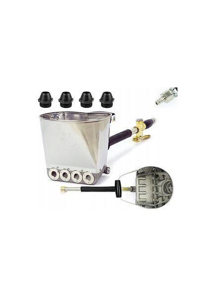 VERDA Instrument pneumatic profesional de tencuială cu 4 duze metalice filetate SN0309