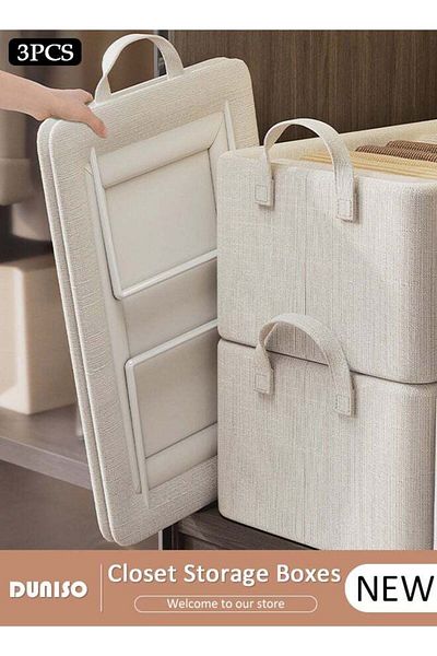 Generic DUNISO 3pcs Wardrobe Clothes Organizer Foldable Closet Storage Organizer