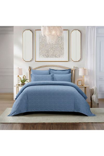 Danube Home Modal Chevron 6 Piece King Comforter Set -240X260+8Cm | Modal Bedding Set