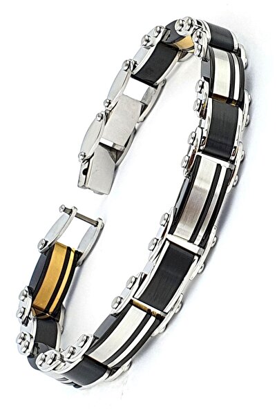 OSESHOP Çift Taraflı Kullanılabilir 316L Çelik Erkek Bileklik