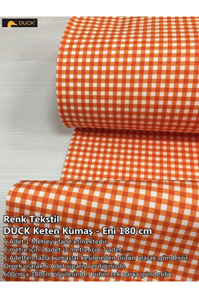 Renk Tekstil Minik Pötikare (0,5 CM) Desenli DUCK Keten Kumaş