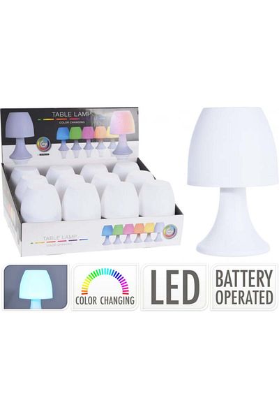 Koopman LED Table Lamp with Color Changing, Battery Operation - Modern Ambient Decor