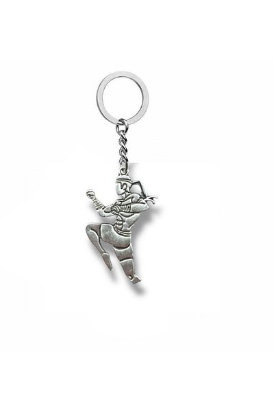 Herşey Nota Muay Thai Warrior – Unisex Metal Keychain with Fighter Figure