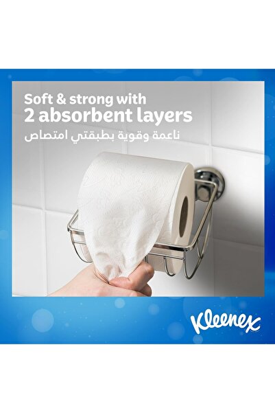 Kleenex Dry Soft Bath Tissue Roll Value Pack 20 pcs Strong Soft and Absorbent for Daily Hygiene