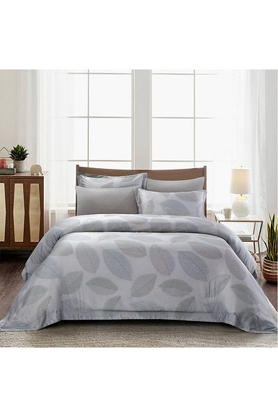 Danube Home Luxe Floral 6 Piece King Comforter Set -240X260+8Cm | Front-60S Printed Tencel Back
