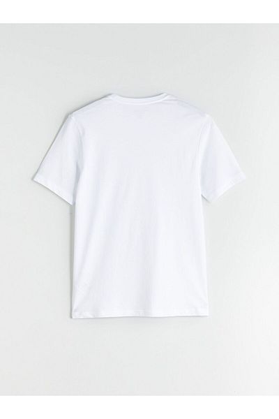 LC Waikiki Lcwaikiki Classic Crew Neck Printed Combed Cotton Mens T-Shirt
