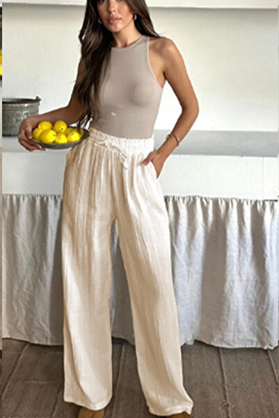 Cockatoo Müslin Palazzo Pantolon