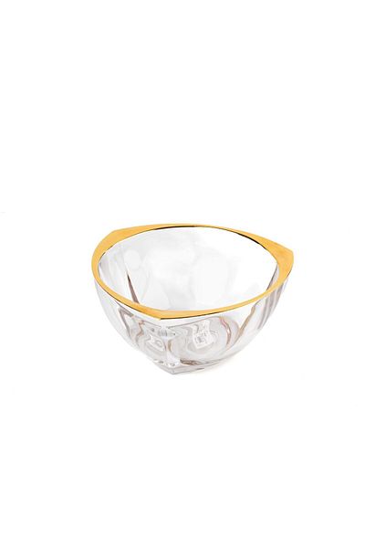 TOHFAT-AL MAIDAH Gold Crystal Triangle Fruit Plate