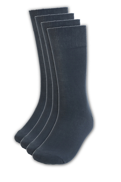 Ottoland Men's Summer Socks 4-Piece Cotton Scented and Seamless Heel and Toe Reinforced Non-Slip