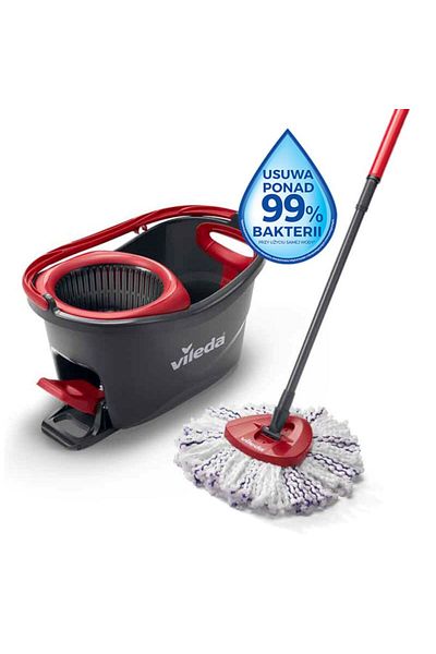 Vileda Set Rotating mop + bucket + stick VILEDA Turbo 3in1 microfiber